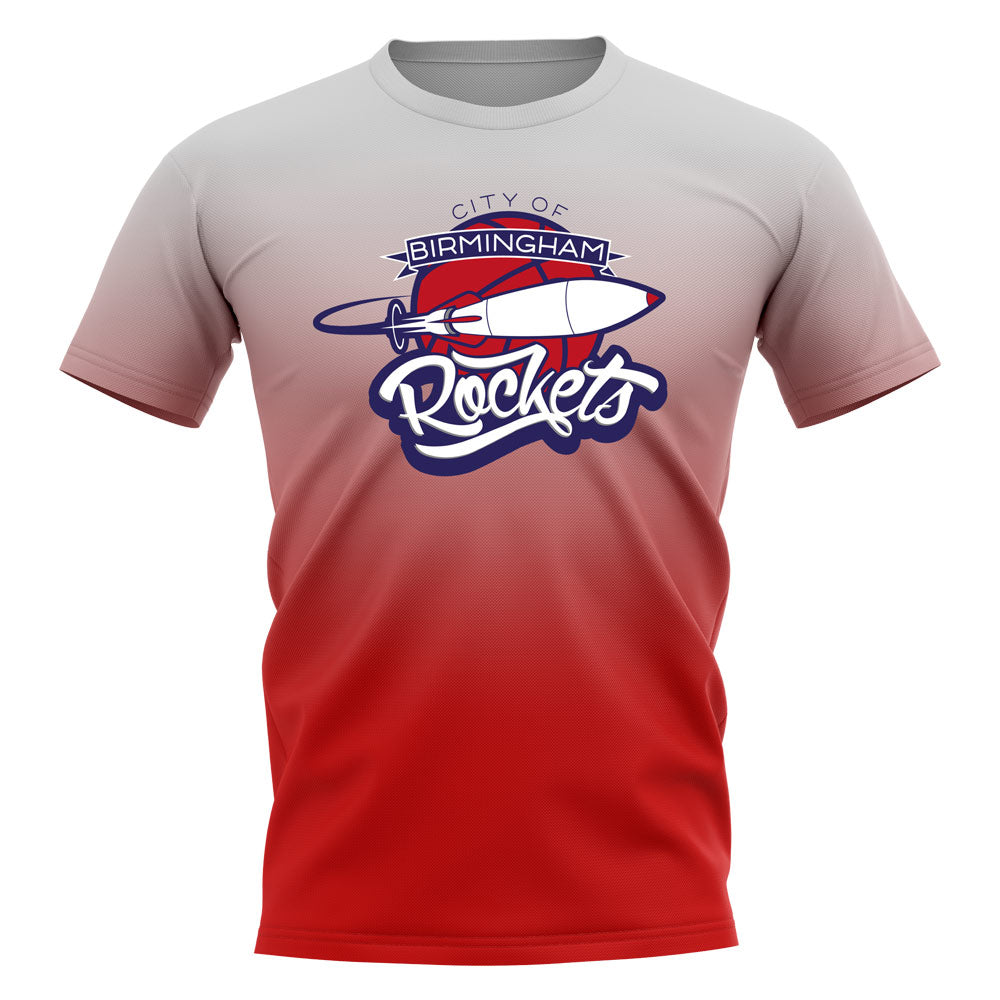 COB Rockets Logo Gradient Red Tee