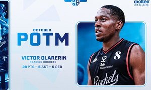 VICTOR OLARERIN LAUNCHES TO PLAYER OF THE MONTH AWARD