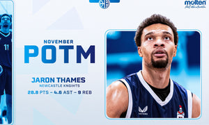 JARON THAMES CLAIMS MOLTEN PLAYER OF THE MONTH HONOURS FOR NOVEMBER