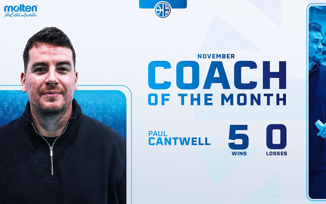 PAUL CANTWELL WINS MOLTEN COACH OF THE MONTH FOR NOVEMBER