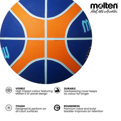 Molten Blue Basketball (Sizes 3–7)