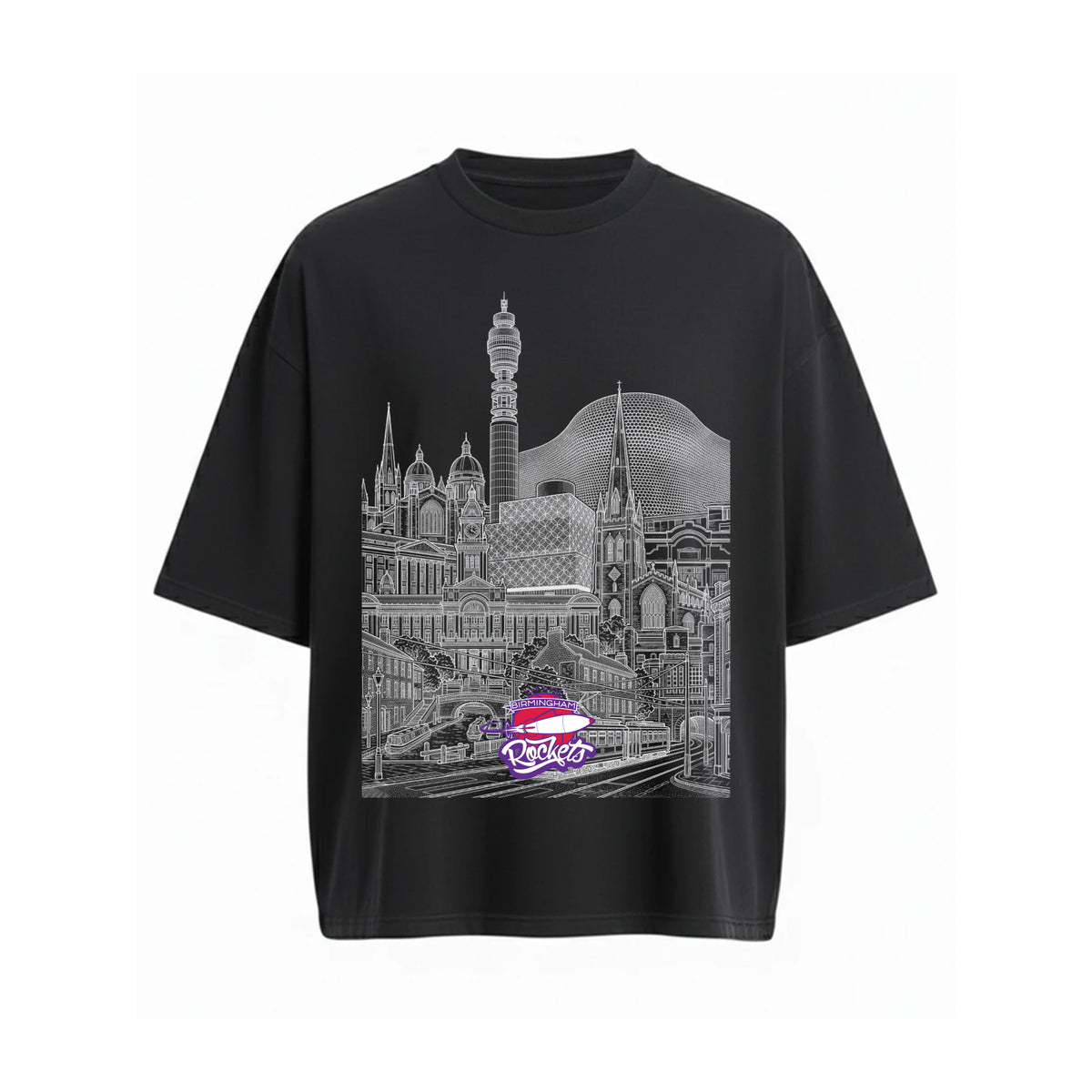 COB Rockets Monument Oversized Tee