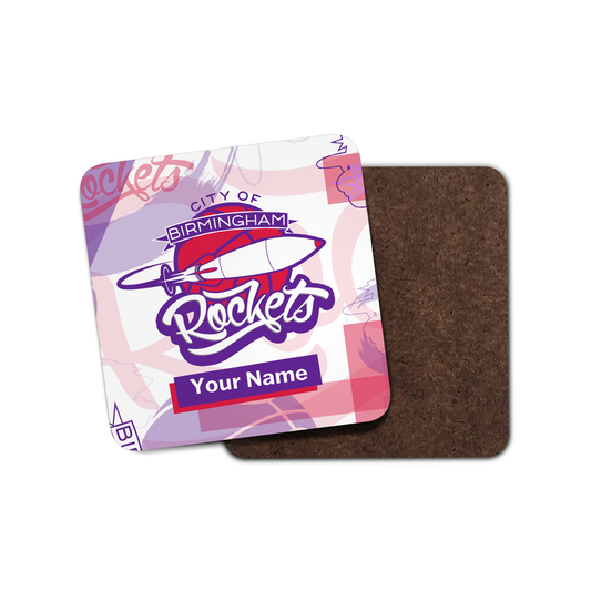 COB Rockets Collage Personalised Coaster