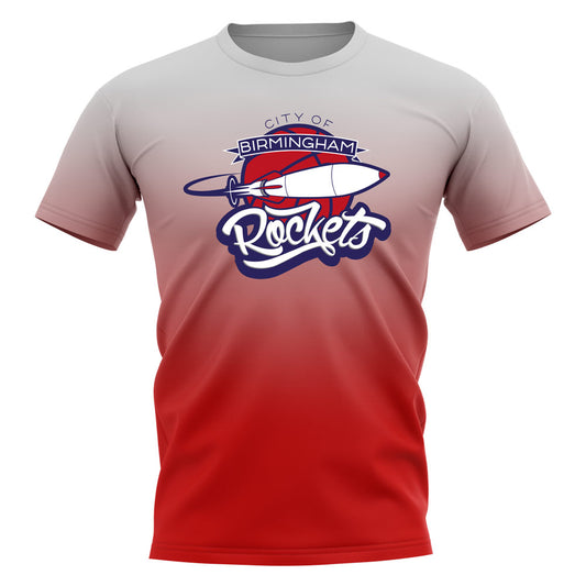 COB Rockets Logo Gradient Red Tee